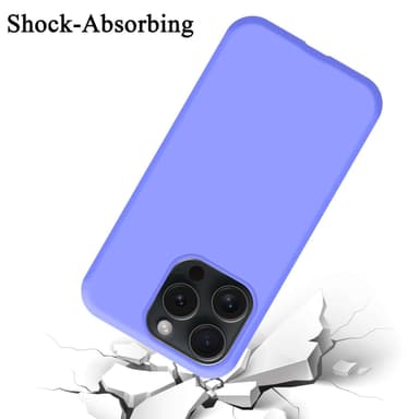 iPhone 15 PRO MAX silikondeksel case (Lilla)