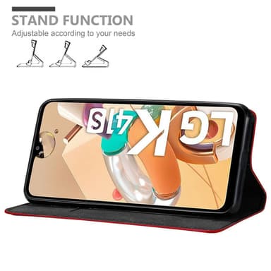 LG K41S lommebokdeksel case (rød)