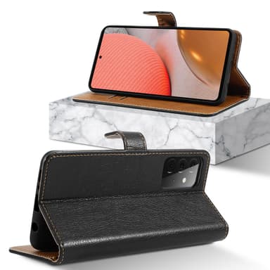 Lommebokdeksel Samsung Galaxy A72 4G / 5G etui (svart)