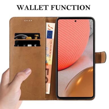 Lommebokdeksel Samsung Galaxy A72 4G / 5G etui (svart)