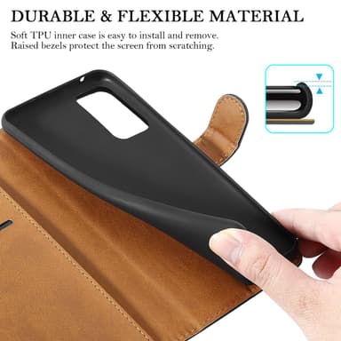 Lommebokdeksel Samsung Galaxy A72 4G / 5G etui (svart)