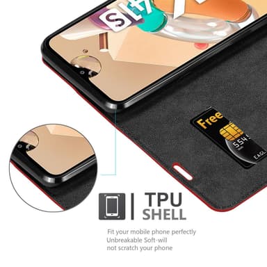 LG K41S lommebokdeksel case (rød)