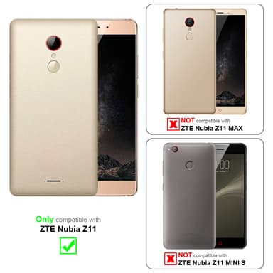 ZTE Nubia Z11 lommebokdeksel case (brun)