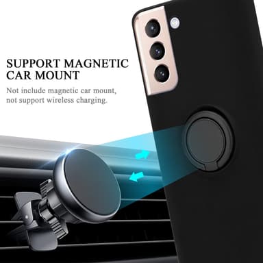 Deksel Samsung Galaxy S22 PLUS Ring Case (svart)