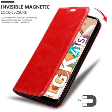 LG K41S lommebokdeksel case (rød)