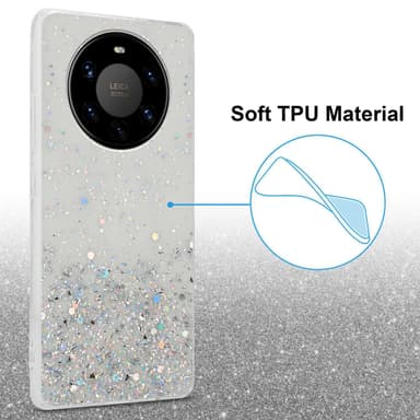 Huawei MATE 40 PRO Silikondeksel Glitter