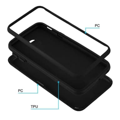 Samsung Galaxy J7 2017 Deksel Case Cover (svart)