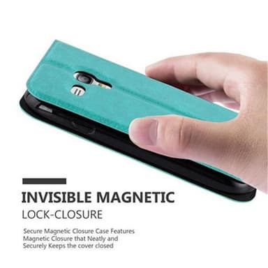 Samsung Galaxy S3 MINI lommebokdeksel cover (turkis)