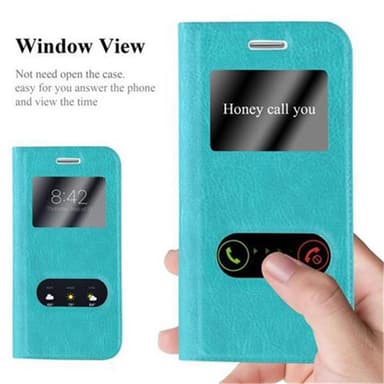 Samsung Galaxy S3 MINI lommebokdeksel cover (turkis)