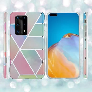 Huawei P40 lommebokdeksel etui (rosa)