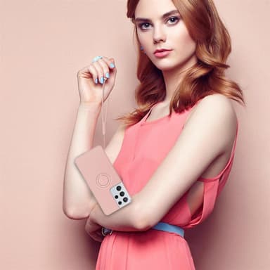 Deksel Samsung Galaxy S21 ULTRA Ring Case (rosa)