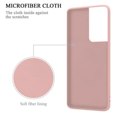 Deksel Samsung Galaxy S21 ULTRA Ring Case (rosa)