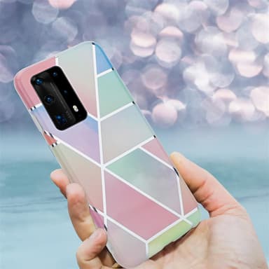 Huawei P40 lommebokdeksel etui (rosa)