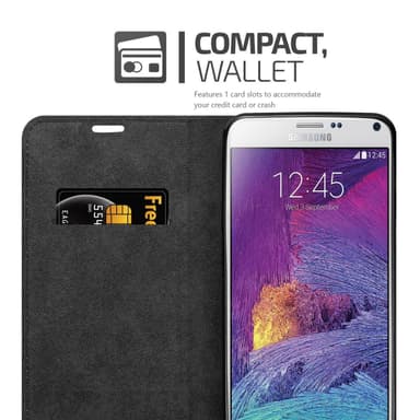 Samsung Galaxy NOTE 4 lommebokdeksel case (grå)