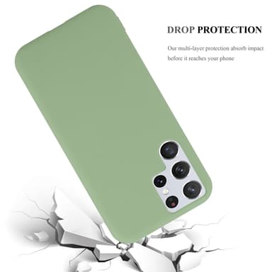 Deksel Samsung Galaxy S22 ULTRA Silikon cover (grønn)