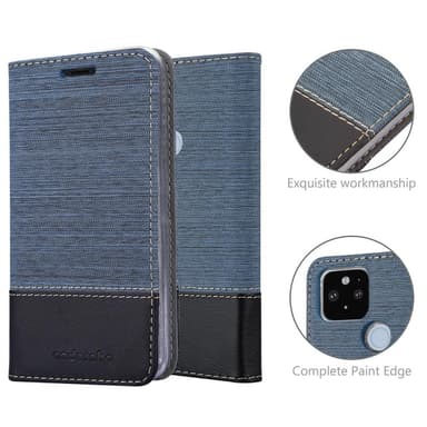 Google PIXEL 5 XL lommebokdeksel etui (blå)