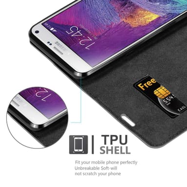 Samsung Galaxy NOTE 4 lommebokdeksel case (grå)