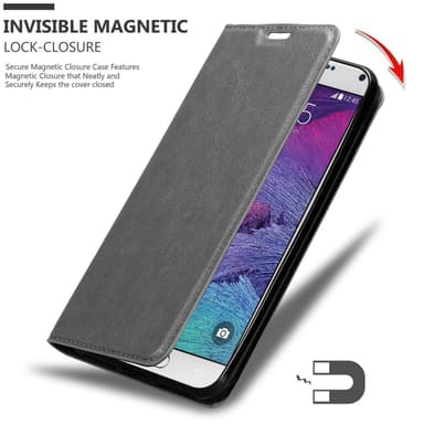 Samsung Galaxy NOTE 4 lommebokdeksel case (grå)