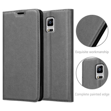 Samsung Galaxy NOTE 4 lommebokdeksel case (grå)