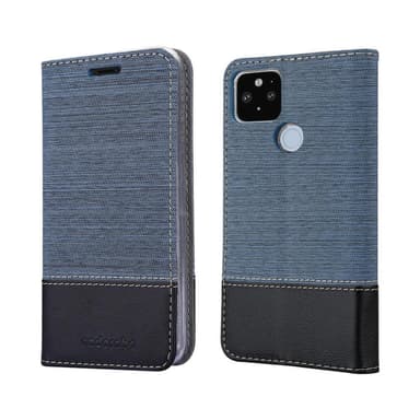 Google PIXEL 5 XL lommebokdeksel etui (blå)
