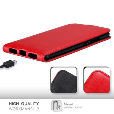 Huawei MATE S deksel flip cover (rød)