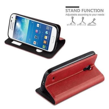 Samsung Galaxy S4 MINI lommebokdeksel cover (rød)