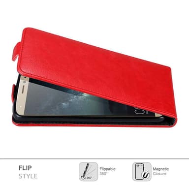 Huawei MATE S deksel flip cover (rød)