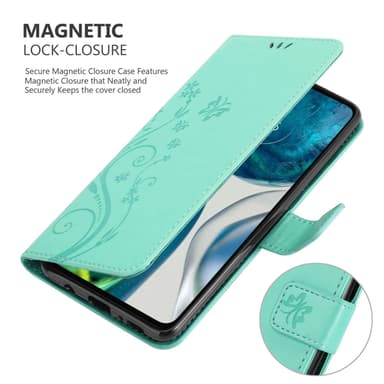 Motorola MOTO G52 4G / G82 5G lommebokdeksel Blomster