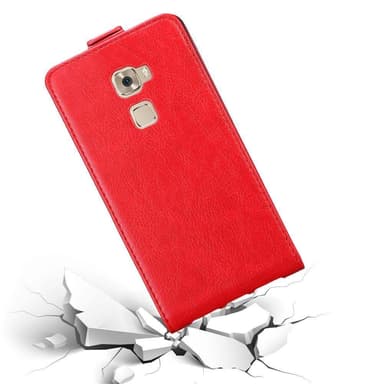 Huawei MATE S deksel flip cover (rød)