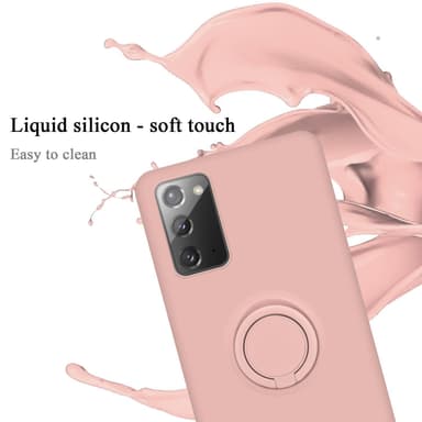 Deksel Samsung Galaxy NOTE 20 Ring Case (rosa)