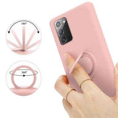 Deksel Samsung Galaxy NOTE 20 Ring Case (rosa)