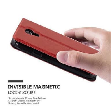 Samsung Galaxy S4 MINI lommebokdeksel cover (rød)