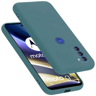 Motorola MOTO G51 5G silikondeksel case (Grønn)