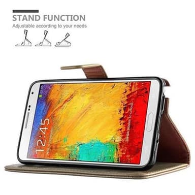 Samsung Galaxy NOTE 3 lommebokdeksel etui (brun)