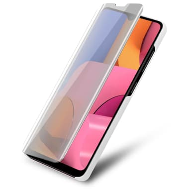 Samsung Galaxy A21 lommebokdeksel etui (sølv)