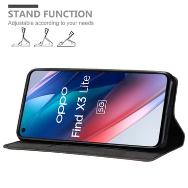 Oppo FIND X3 LITE lommebokdeksel case (brun)