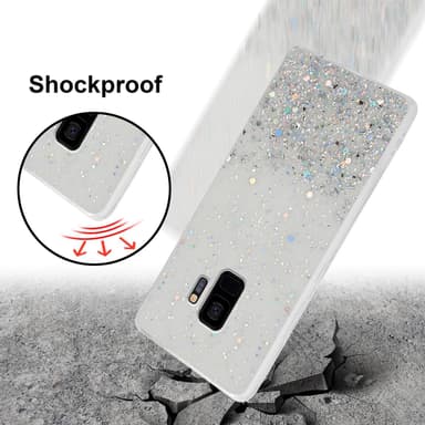 Samsung Galaxy S9 Silikondeksel Glitter (gjennomsiktig)