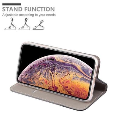 iPhone XS MAX lommebokdeksel etui (grå)