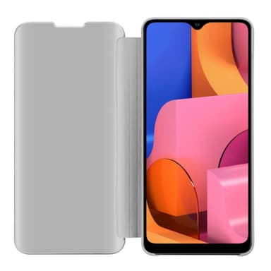 Samsung Galaxy A21 lommebokdeksel etui (sølv)