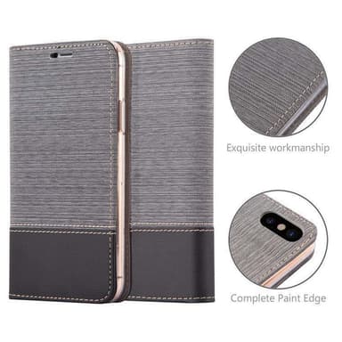 iPhone XS MAX lommebokdeksel etui (grå)