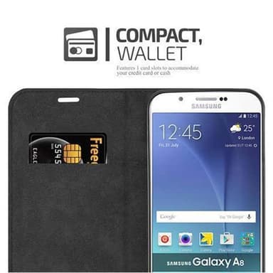 Samsung Galaxy A8 2015 lommebokdeksel case (svart)