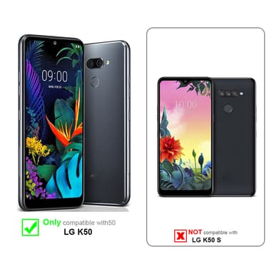 LG K50 Skjermbeskytter Skärmskydd (svart)