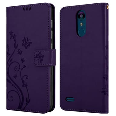 LG K8 2018 / K9 2018 lommebokdeksel Blomster (lilla)