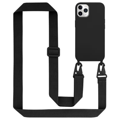 Deksel iPhone 11 PRO med Halskjede (svart)