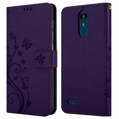 LG K8 2018 / K9 2018 lommebokdeksel Blomster (lilla)