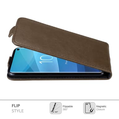 Samsung Galaxy S10 4G deksel flip cover (brun)