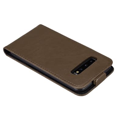 Samsung Galaxy S10 4G deksel flip cover (brun)