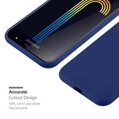 Deksel Samsung Galaxy J7 PLUS / C8 Silikon cover (blå)
