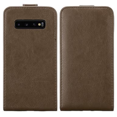Samsung Galaxy S10 4G deksel flip cover (brun)