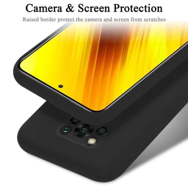 Xiaomi POCO X3 NFC silikondeksel case (Svart)